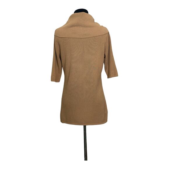 Dana Buchman brown short sleeves cowl neck sweater size small - Picture 2 of 11